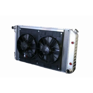 DEWITTS RADIATOR Radiator w/Fans Chevelle 73-77 Auto Trans Raw