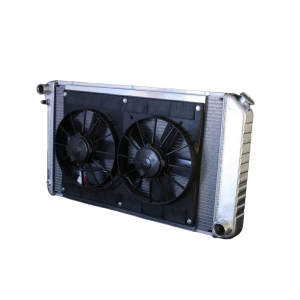 DEWITTS RADIATOR Radiator w/Fans Chevelle 73-77 Manual Trans Raw