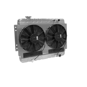 DEWITTS RADIATOR Radiator w/fans Chevelle 64-67 LS Auto Trans Raw