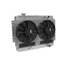 DEWITTS RADIATOR Radiator w/Fans Chevelle LS 73-77 Man Trans Raw