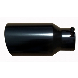 Pypes Diesel Truck Exhaust Tip 4" in - 6" out, 12" long Monster Tip - Black