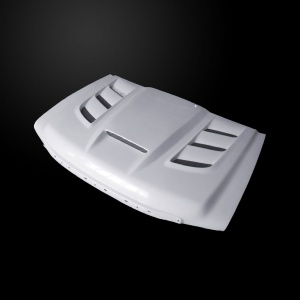 Amerihood GMC Sierra 2500HD Type VIP Style Functional Heat Extractor Ram Air Hood