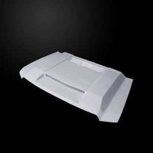 Amerihood GMC Sierra 1500 BFT Style Heat Extractor Functional Ram Air Hood