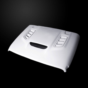 Amerihood Jeep Wrangler JL Type VIP Style Functional Heat Extractor Ram Air Hood
