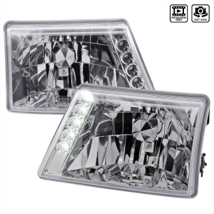 Spec-D Ford Ranger Led Headlights -Chrome