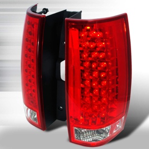Spec-D Tahoe / Suburban / Yukon / Denali Led Red Lens Taillights