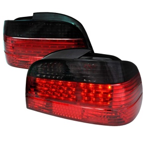 Spec-D Tuning Bmw E38 7 Series Fiber Optic Led Tail Light Red Smoke