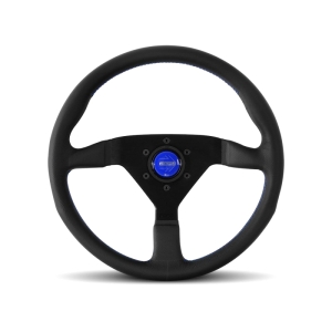 MOMO AUTOMOTIVE ACCESSORIES Monte Carlo 350 Steering Wheel Leather Blue Stich
