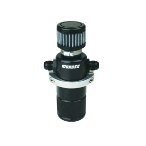 Moroso Compact Breather Tank Billet Alm. Black