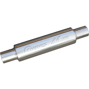 Pypes M-80 2.5 14 4 304 Stainless Polished Bullet Muffler
