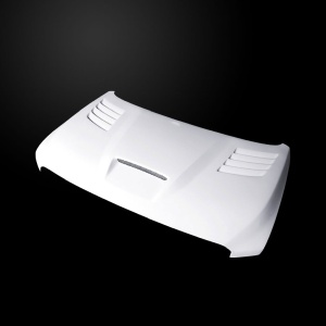Amerihood Nissan Titan VIP Style Functional Heat Extraction Ram Air Hood