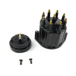 PERTRONIX IGNITION Dist. Cap & Rotor Kit - Black w/Male Tower