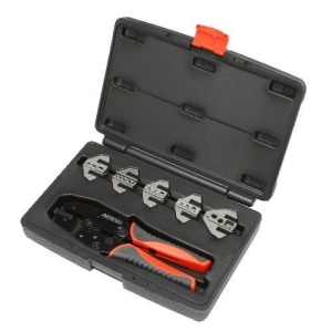 PERTRONIX IGNITION Ratchet Crimp Tool Kit 6-Piece Quick Change Kit