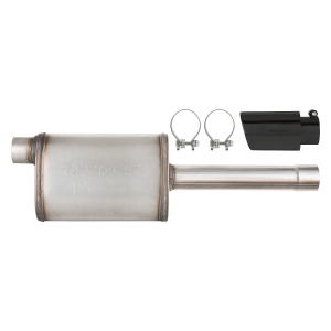Pypes Exhaust 19-25 GM P/U Muffler/Tip Kit Black