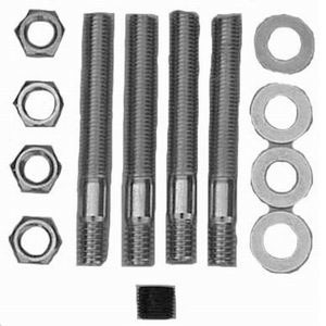 RACING POWER CO-PACKAGED Carb Adapter Hardware K it 3In Stud 5/16In Tread