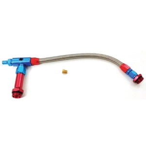 RACING POWER CO-PACKAGED Braided Fuel Line For Ho lley