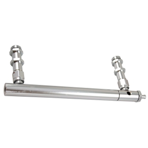 RACING POWER CO-PACKAGED Holley Billet Alum Fuel Log -Clear