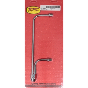 RACING POWER CO-PACKAGED Fuel Line Chrome 8-21/32 in Centers