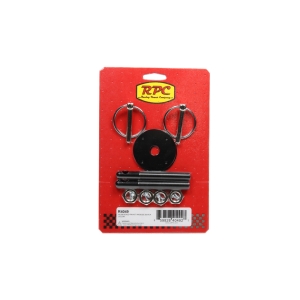RACING POWER CO-PACKAGED Aluminum Hood Pin Kit Black