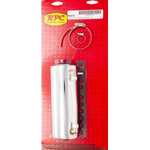 RACING POWER CO-PACKAGED Chrome Radiator Fluid Reservor Tank