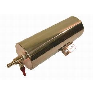 RACING POWER CO-PACKAGED Stainless Steel 3X8 Ove rflow Tank