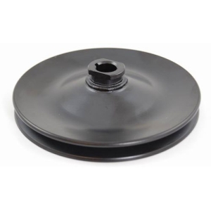 RACING POWER CO-PACKAGED GM Power Steering Pulley Black Single Grooved