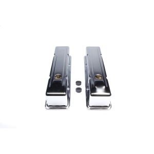 RACING POWER CO-PACKAGED 58-86 SBC Valve Covers Tall Chrome Steel