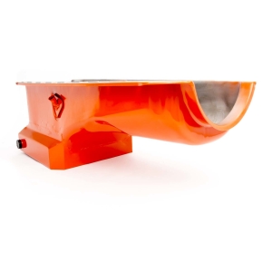 RACING POWER CO-PACKAGED 65-95 BBC Steel Drag Race Oil Pan Orange