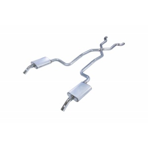 Pypes Corvette C3 2.5" Crossmember-back System NO MUFFLERS