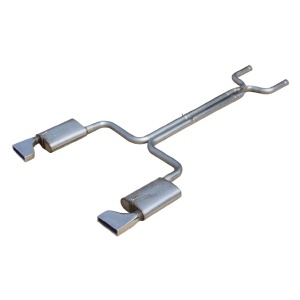 Pypes C4 Corvette 2.5 aftermarket Header-back System w/ Rectangle tips & RacePro Mufflers