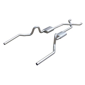 Pypes GTO 2.5" Crossmember-back System w/ X-pipe NO MUFFLERS