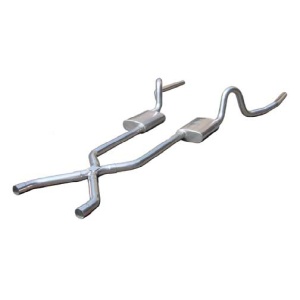 Pypes GTO TEMPEST & LEMANS 2.5" Crossmember-back System w/ X-pipe RP T304