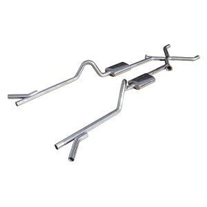 Pypes Pypes Chevy 2.5" Crossmember-back System w/ Xchange No Mufflers 304 Stainless