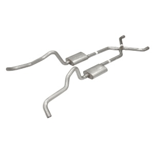Pypes Chevy Wagon 2.5" Crossmember-back System w/ X-pipe No Mufflers