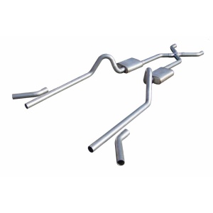 Pypes Chevy 2.5in Pocket Kit Exhaust System with Street Pro Mufflers
