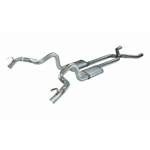 Pypes Firebird Crossmember-back Systems 3" Rear-Exit w/ X-pipe No Mufflers