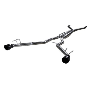Pypes Camaro V6 Cat-back Mid-Muffler System 2.5 INCH 4 Phantom Black Tips Coupe Only