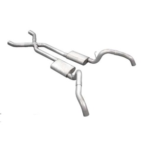 Pypes Camaro Crossmember-back 3" Quarter-Exit System w/ X-pipe Violator