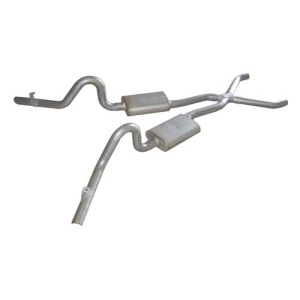 Pypes GM G Non-SS 2.5" Crossmember-back System w/ X-pipe RacePro