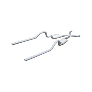 Pypes Mopar B-Body 2.5" Crossmember Back w/ X-Pipe System - No Mufflers