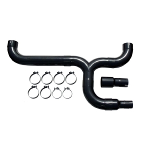 Pypes Dual Outlet Diesel Truck Stack Kit (Universal) - Black
