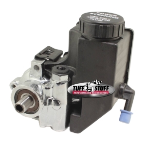 TUFF-STUFF Type II Power Steering Pump w/Reservoir Chrome