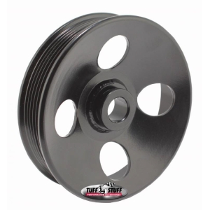 TUFF-STUFF Type II Power Steering Pulley 6 Groove Black