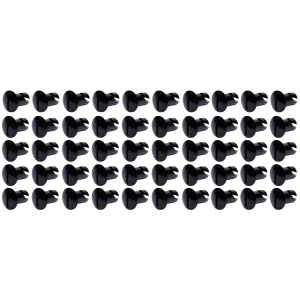 Ti22 PERFORMANCE Oval Head Dzus Buttons .500 Long 50 Pack Black