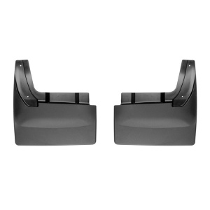 WeatherTech 2010+ Dodge Ram 3500 Dually w/ Flares No Drill Mudflaps - Black