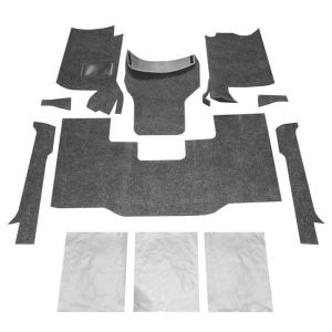 BedRug 76-95 Jeep CJ-7/YJ Front Kit 8pc Floor Kit (Incl Heat Shields)