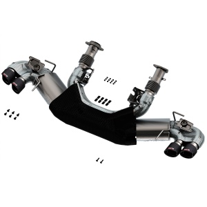 Borla Corvette C8 6.2L ATAK 3in Exhaust System Dual Round Angle Cut Carbon Fiber Tips
