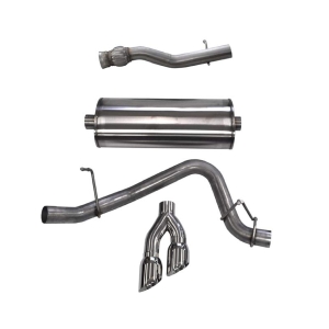 Corsa GMC Yukon Denali XL 6.2L V8 3in Cat-Back Single Side Exit Twin 4in Polished Tips