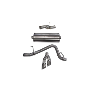 CORSA GMC Yukon Denali Cat-Back Exhaust 6.2L 3 Inch Single Rear Exit with Twin 4 Inch Pro-Series Tips - Sport