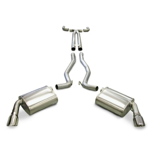 Corsa Camaro SS Exhaust System with 4 inch tips XO-Pipe, SPORT - LS3 w/ 6-Spd Manual